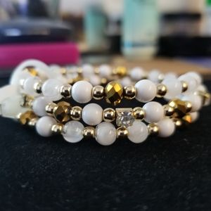 NEW Style & Co Bracelet Sparkling White & Gold
